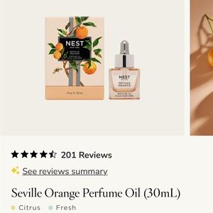 NWT NEST Fragrances Sparkling Orange Body Oil - Cream and Orange